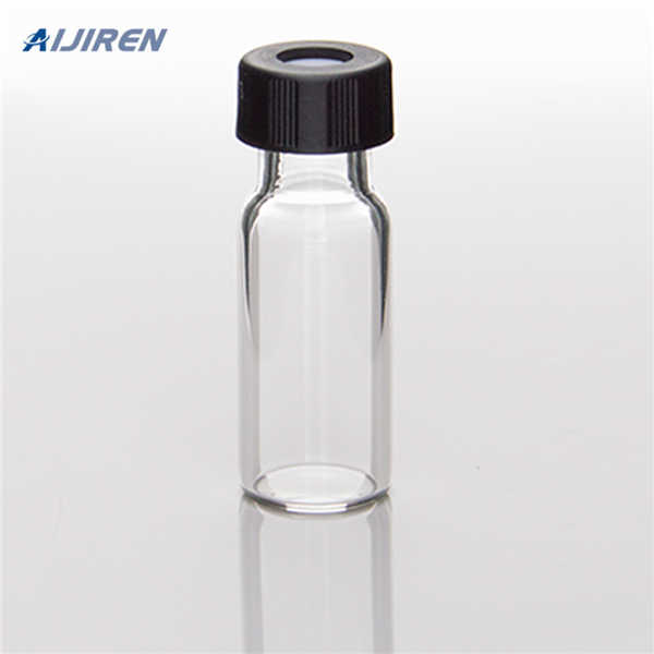 injection with rubber stopper hplc sampler vials